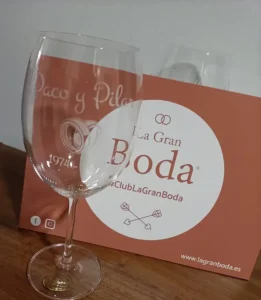 grabado de copas para bodas